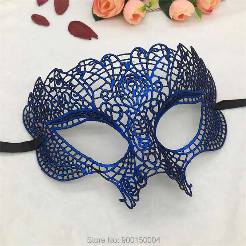 1pc Blue Sexy Lady Lace Mask Eye Mask For Masquerade Party Halloween Party Fancy Drop shipping  (26)