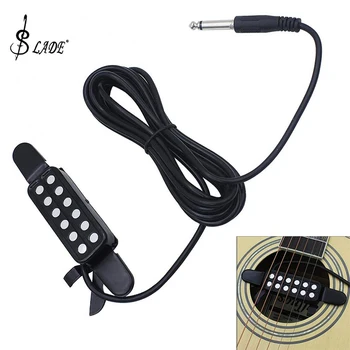 

SLADE 12 Hole Guitar Sound Hole Pickup Metal Sound Pick-up Transducer Amplifier for Acoustic Classical Folk Guitar Parts & Acces