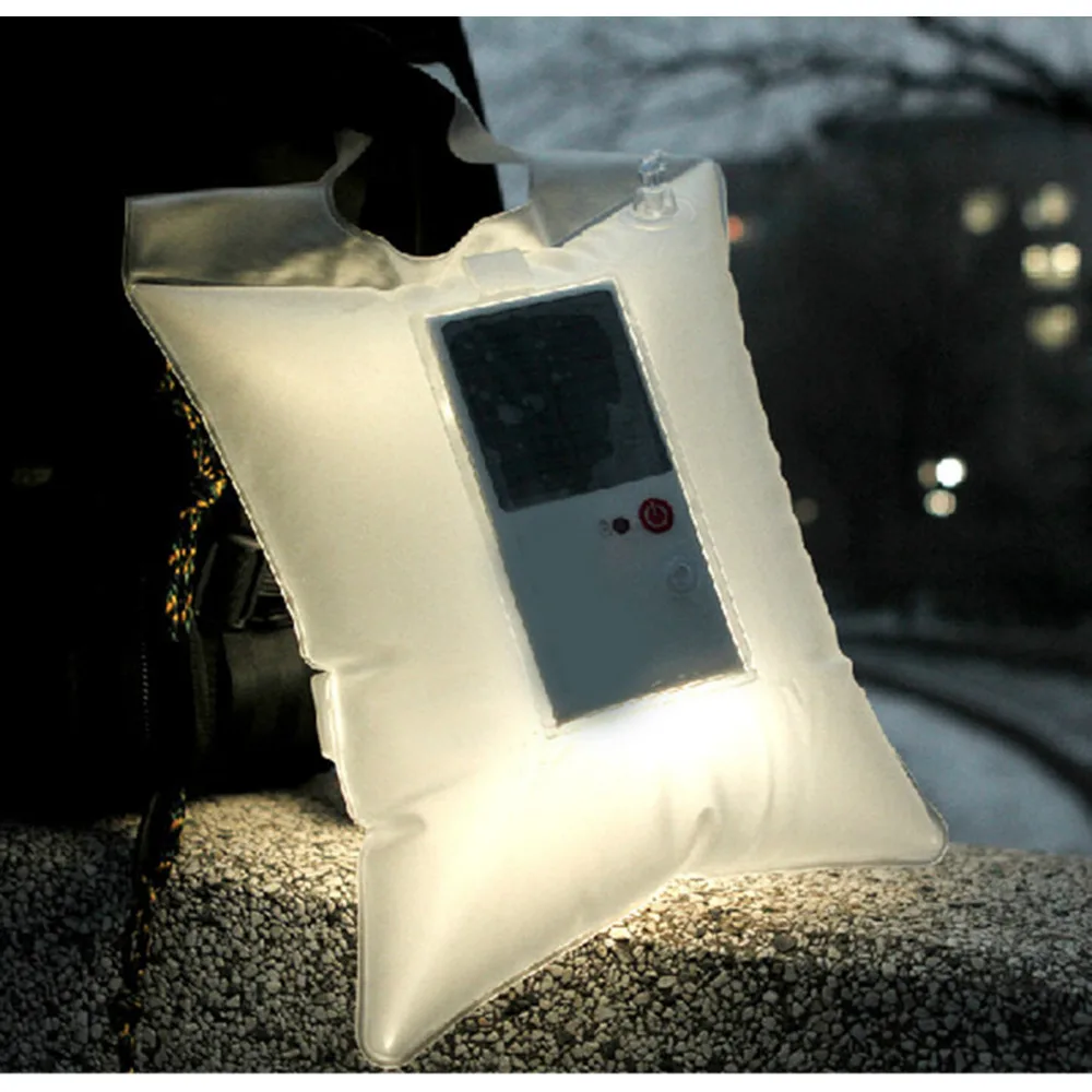 VANDER IP65 Waterproof Inflatable Solar Light Portable Solar Lamp Foldable PVC Bag Pocket LED Camping Light Emergency LED Lamp (7)