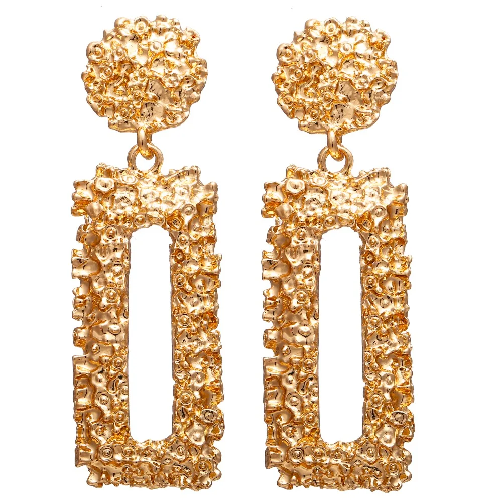 

NEW ZA Gold Earring Dangle Bohemian Geometric Earrings for Women Boho Fringed Drop Earring Vintage Jewelry Brincos jewellery new