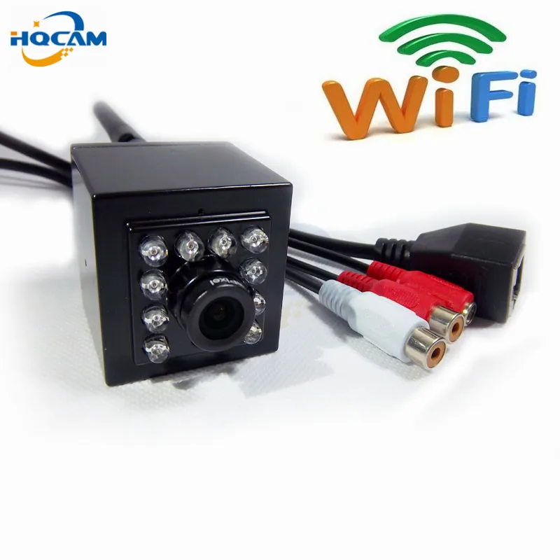 Hqcam 960 P поддержка пикап Беспроводной Мини ИК Wi-Fi Камера аудио Камера Мини Wi-Fi 940nm светодиодных ИК ip Камера с ИК-Ночное видение