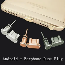 Android телефон Micro USB Анти пылезащитный разъем аудио наушники Aux 3,5 мм пылезащитный Разъем зарядное устройство порт зарядки интерфейс пробки для Xiaomi