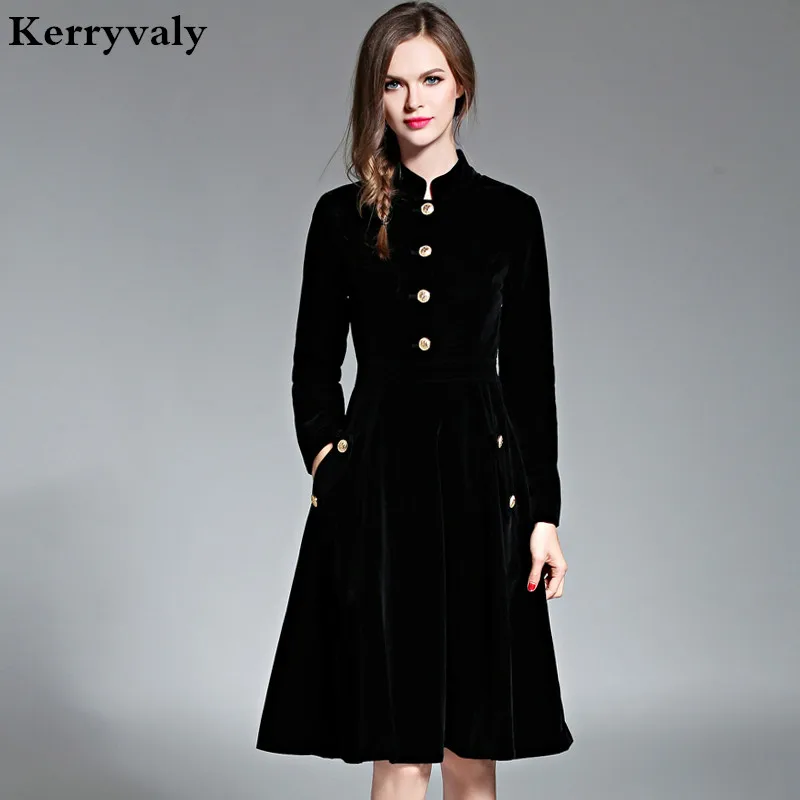 black winter gown