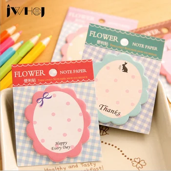 

Sweet wreaths flower memo pad adhesive memo sticker paper sticky notes post notepad kawaii stationery papeleria school supplies