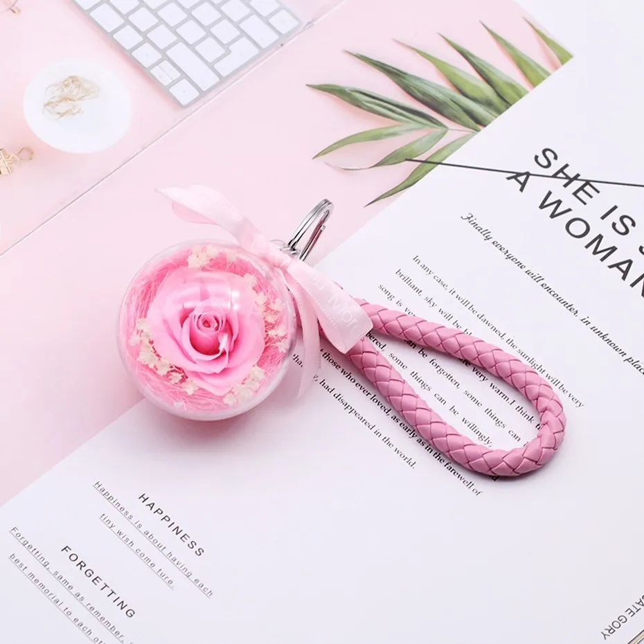 pink Красота и красный зверь искусственные розовые цветы со светодиодной подсветкой творческие подарки на день Святого Валентина рождественский подарок домашний декор - Цвет: pink