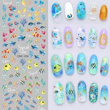 30 стилей! 1 лист Модный лак для ногтей Вода деколь декорации Дизайн Наклейка для водяного переноса изображения на ноготь для ногтей советы красоты