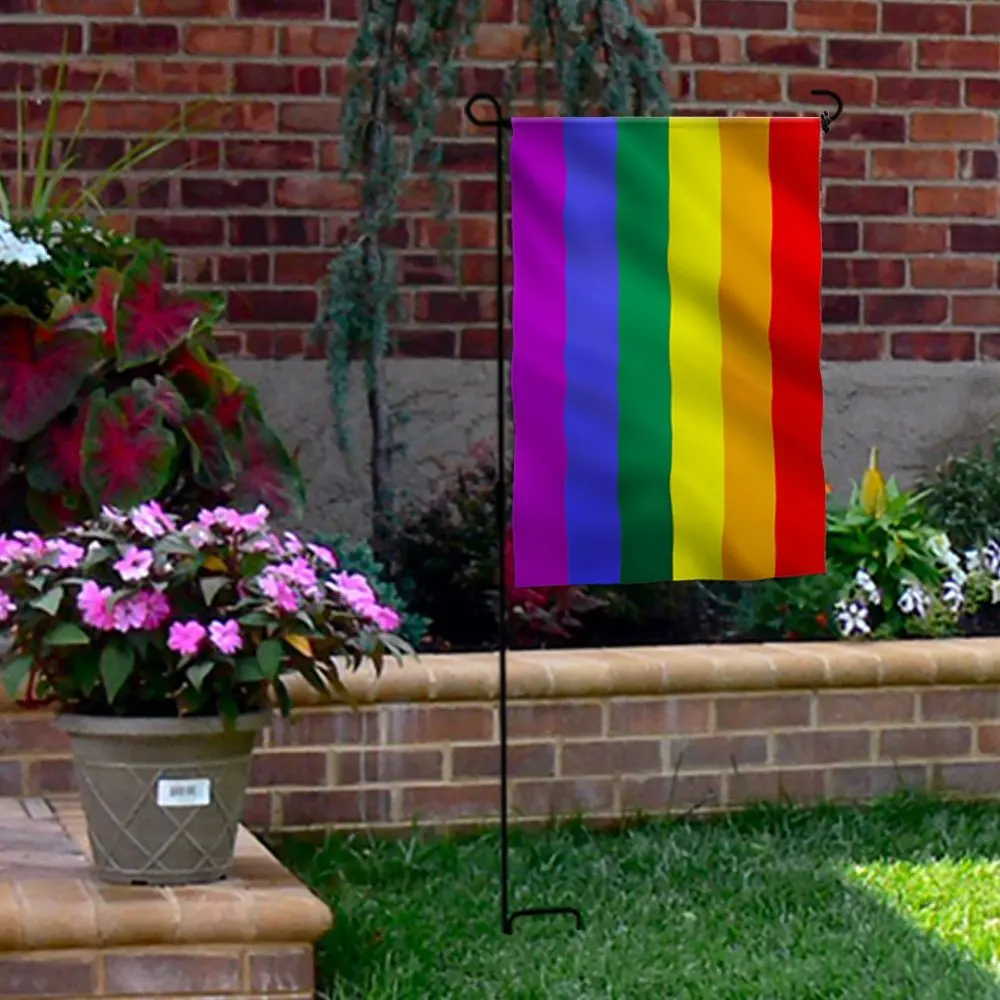 Mofan 12 5 X18 Cute Rainbow Pride Garden Flag Home Yarn Lawn Mofan 12 5 X18 Cute Rainbow Pride Garden Flag Home Yarn Lawn Decor 30 45cm In Flags Banners Accessories From On Aliexpress