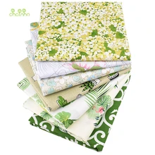 Chainho, зеленая Цветочная серия, печать твиловая, хлопковая ткань для DIY шитья и шитья ребенка и ребенка/лист, подушка, материал подушки, 50x160 см