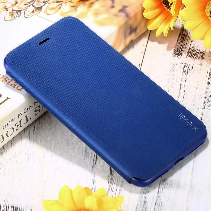 

X-level Ultra thin Flip Wallet Cases PU Leather Cover Card Holder Business Cases For iphone 6 7 8Plus XS XSMax XR 6plus X KS0111