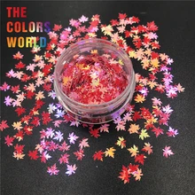 TCT-321, Осенний лист, кленовый лист, 5 мм, ногти, блестящий дизайн ногтей, украшение, боди-арт, хна, тату, макияж, стакан, ремесла, аксессуары, сделай сам