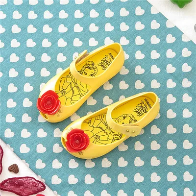 yellow 15-18 см мини Мелисса мини милые бантики желе сандалии для девочек Мелисса сандалии для девочек Sapato Infantil Menina детская обувь для девочек - Цвет: yellow