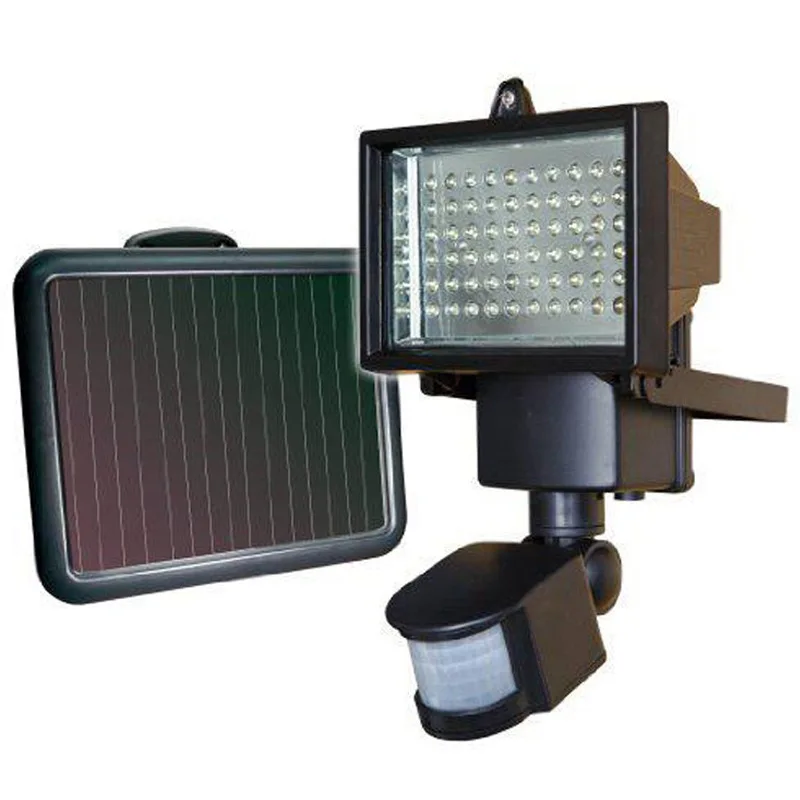 

CHENGYILT Ultra-Bright 60 LED Outdoor Solar Floodlight with PIR Motion Sensor Security Waterproof Solar Lamp for Garden Street