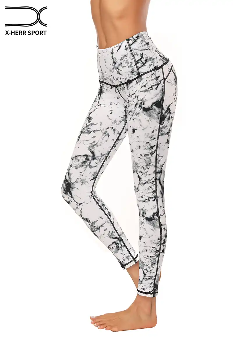 marble yoga pants