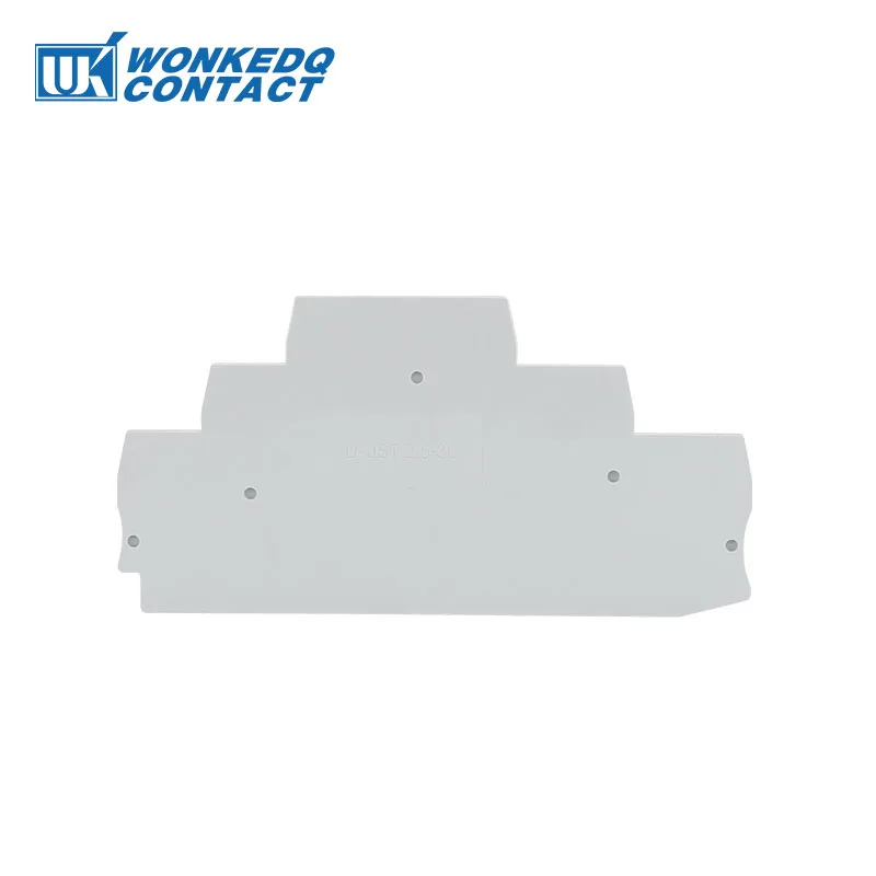 

D-ST2.5-3L End Cover Phoenix ST and PT Series Din Rail Terminal Blocks End Cover plate 99x51x2.2 mm