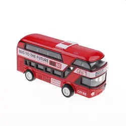 Детская модель игрушечной машины двухэтажный Лондонский автобус литой автомобиль из сплава подарки игрушки для мальчиков подарок