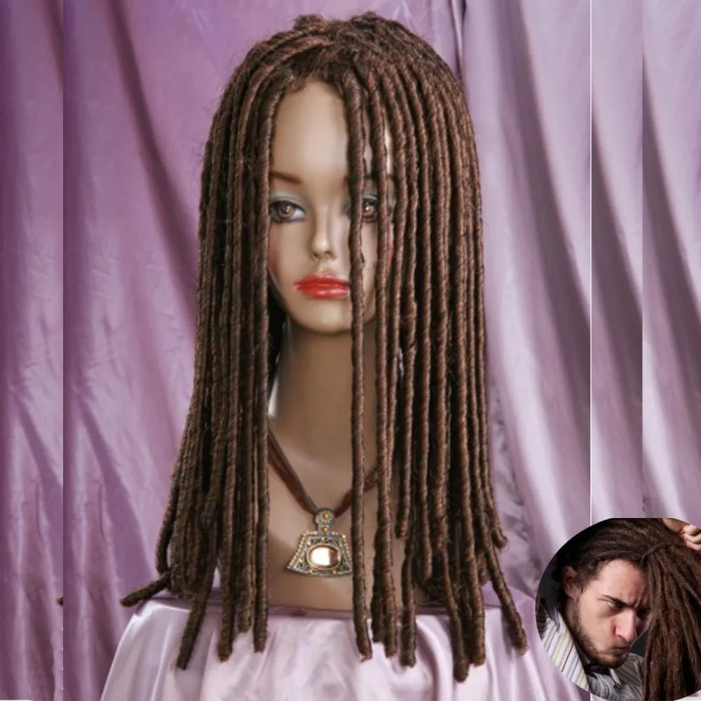 Dreadlock African American Full Long Wavy Hair Drama Costume Dread Wig