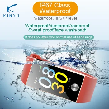 

2019 smart bracelet heart rate monitor blood pressure ECG PPG pulse smart watch men women fitness tracker IP67 for Android IOS