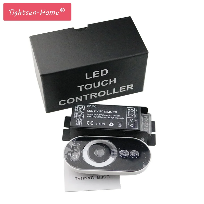 SZ100 LED Dimmer 12V 24V 3 Channel RJ45 RF Wireless LED Synchronous ...