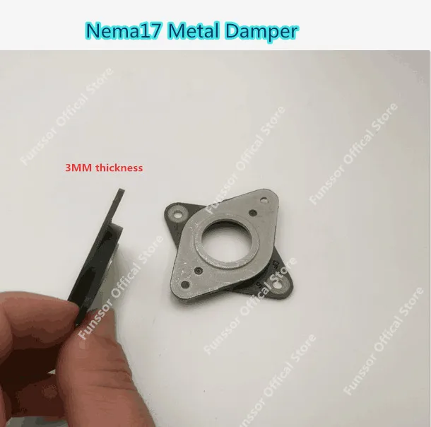 Funssor 1 pcs rubber Anti-Vibration Dampers Metal Gasket for Nema 17 Stepper Motor | Компьютеры и офис