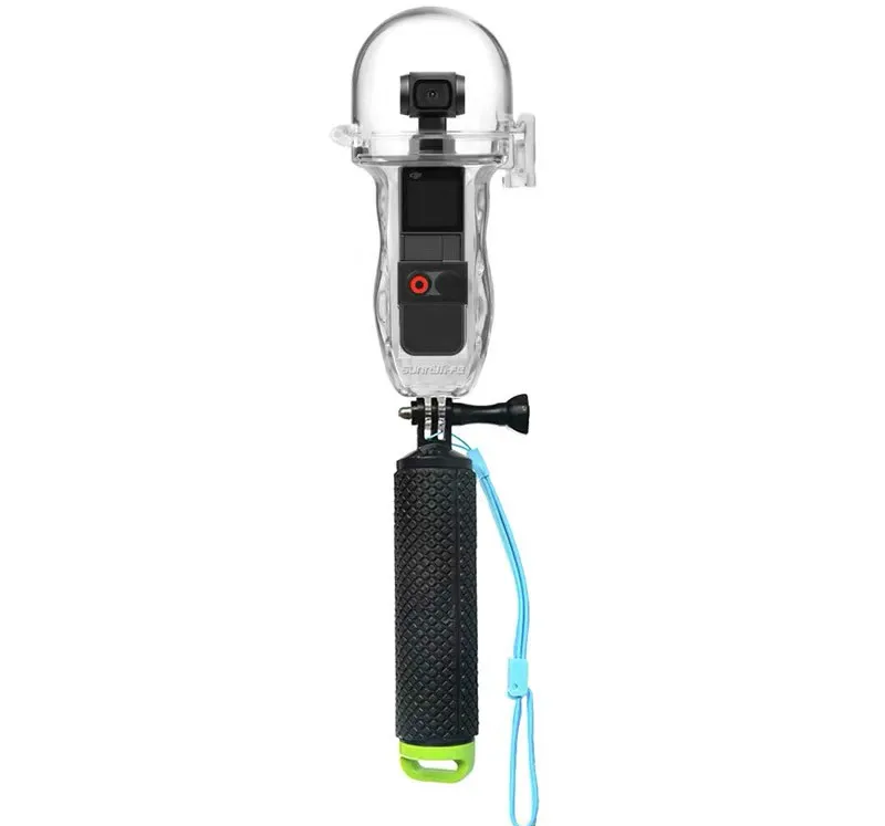 60 м чехол для дайвинга для DJI OSMO POCKET Gimbal camera Водонепроницаемая защитная оболочка GoPro Дайвинг маска Floaty ручной захват аксессуары для камеры - Цвет: Зеленый цвет