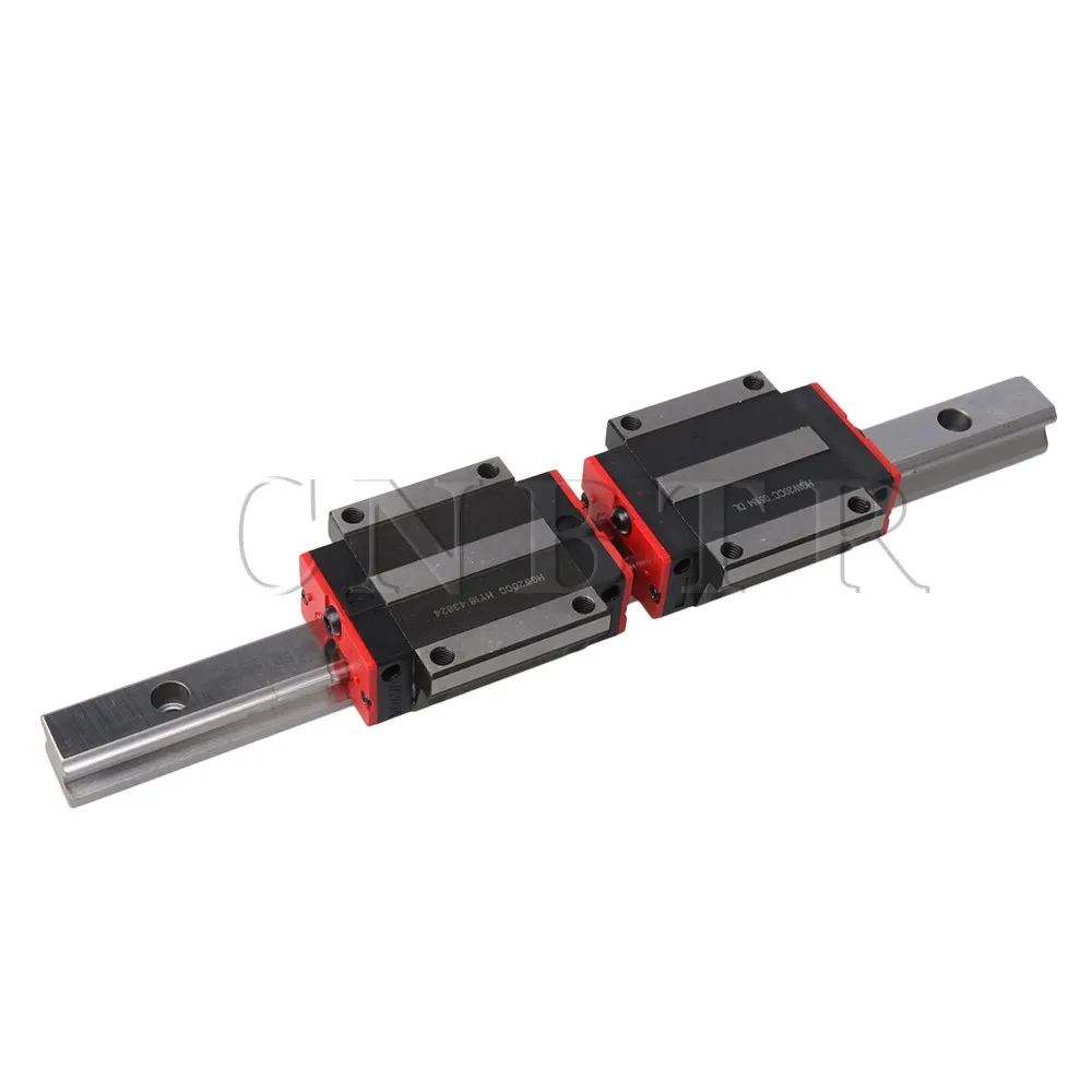 

CNBTR HGW20CC Bearing Steel Flange Type 2 Linear Guide Rail Sliding Block Carriages with Bearing Steel HG20 Linear Rail