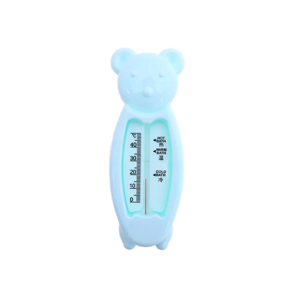 Милый детский мультфильм Крытый термометр для ванны Baby Bear воды термометр - Цвет: Blue