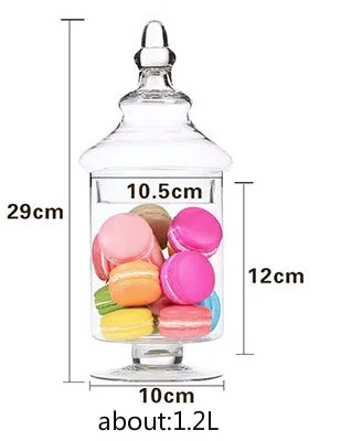 Стеклянная банка для конфет в европейском стиле, банки для специй, стеклянная банка для хранения, флакон для духов, баночки для слизи, свадебные украшения - Цвет: c