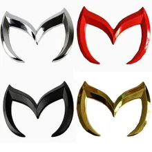 4 Colors Universal stickers For Mazda 3D Car Stickers And Decals For Mazda Sticker Wall Auto Emblem Logo Vinyl Sticker Car
