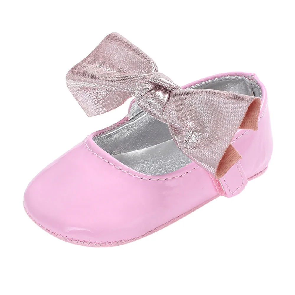 Детская обувь для новорожденных; детская однотонная обувь с бантом для малышей; Buty Dla Niemowlaka Calcado Bebe Menina Zapatos De Bebe