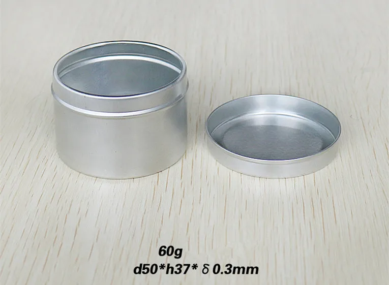 20 штук 60 г круглый алюминиевый контейнер для хранения косметики jar помада Pill упаковки крем бальзам, ремесла металлическая упаковка Коробки