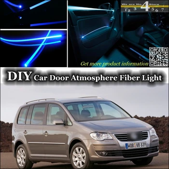 

interior Ambient Light Tuning Atmosphere Fiber Optic Band Lights For Volkswagen VW Touran Inside Door Panel illumination Tuning
