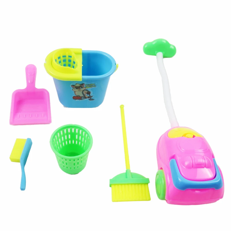 6 Items /Set Dolls Cleaning Tools Household Kit Doll Accessories For 12 Inch Doll Girl's Best