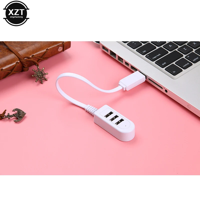 

3 Ports USB 2.0 Hub High Speed Extension Splitter for Macbook Laptop PC Computer Charger high quality HOT SALE