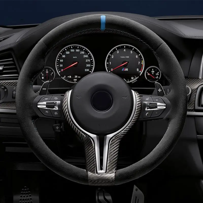 1pcs Durable Carbon Fiber Steering Wheel Trim For Bmw M2 F87