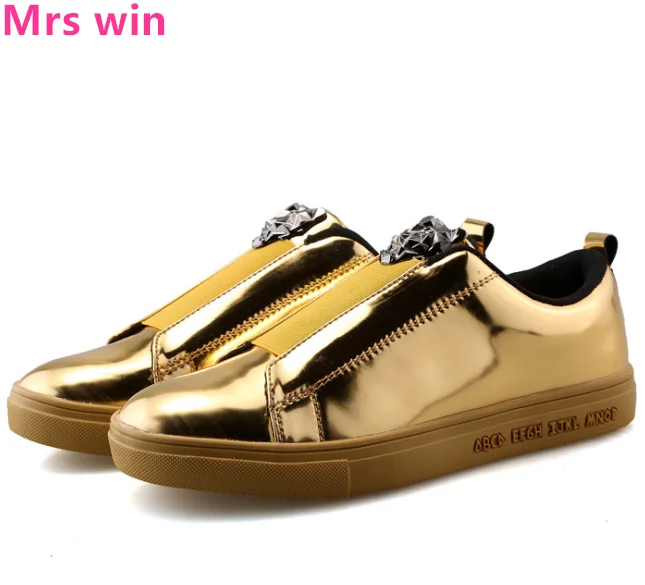 Männer Skateboard Schuhe Männer Turnschuhe Fuß Weiß Stan Schuhe für Männer Gold Silber Schwarz Blau Pailletten Beleuchtete Schuhe Flache Schuhe