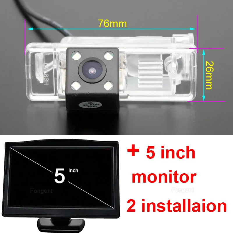 Fongent Парковка Обратный Резервное копирование от заднего вида беспроводной камера мониторы для MB Mercedes Benz B класс Vito Viano Sprinter W639 MB - Название цвета: with monitor 1