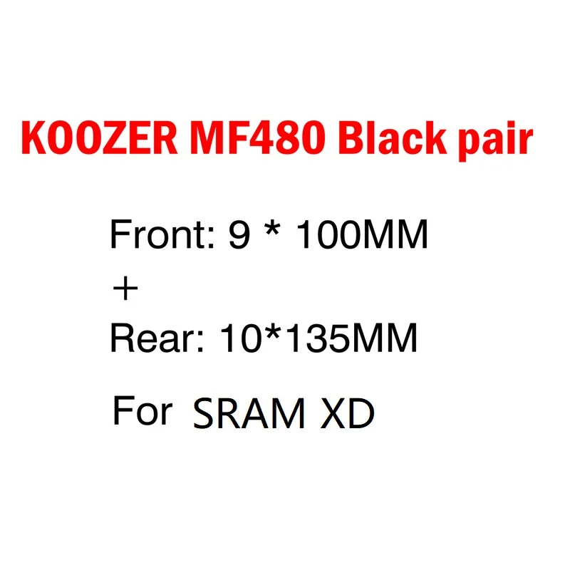 KOOZER MF480 32 отверстия передняя, Задняя Ступица 4 герметичный подшипник 24T трещотка QR быстрый выпуск через ось горный велосипед концентраторы для Shimano Sram - Цвет: XD(B) 9X100 10X135mm