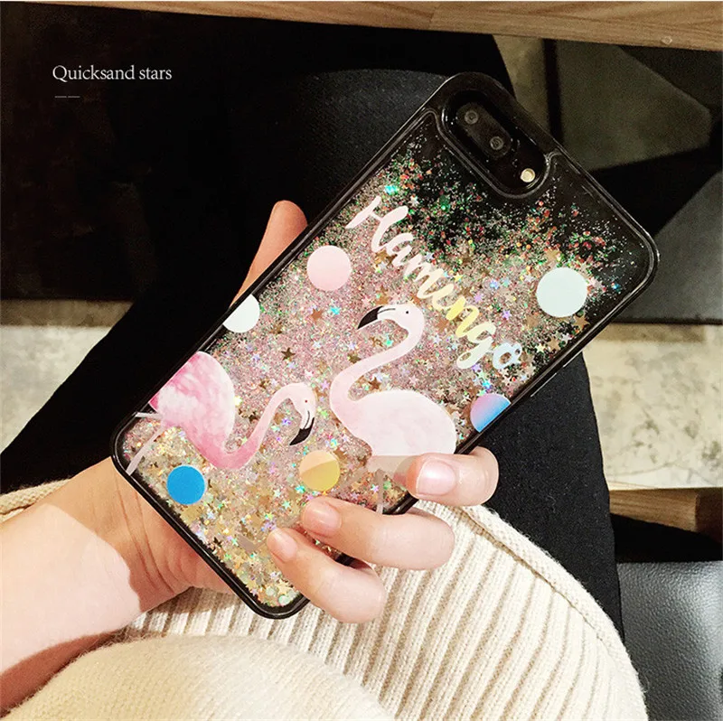 for Cute Korean iPhone Cases 7 Plus Cartoon Glitter Bling Cell Phone