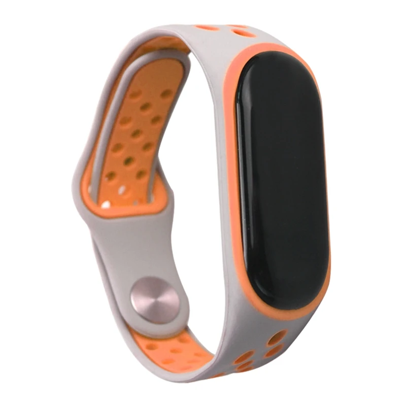 Foonbe силиконовый сменный спортивный мягкий ремешок для mi band 3/4 браслет для Xiaomi mi Band 3 4 ремешок - Цвет: d61005