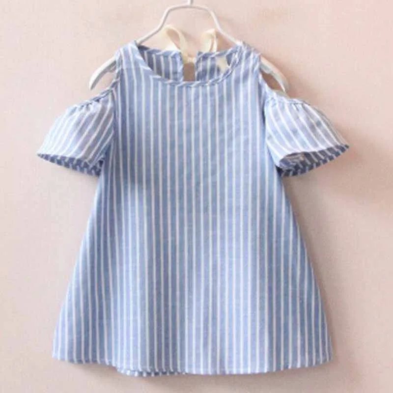 

Spiderman Time-limited Rushed O-neck Coat 2019 Little Girls Summer Kids Sleeveless Dress Children Cotton Striped Beach S