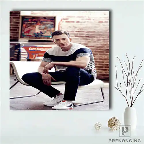 

Custom chris-evans (1)@ Poster Papel-de Mandala Printing Posters Cloth Fabric Wall Art For Living Room Decor#19-01-15-147