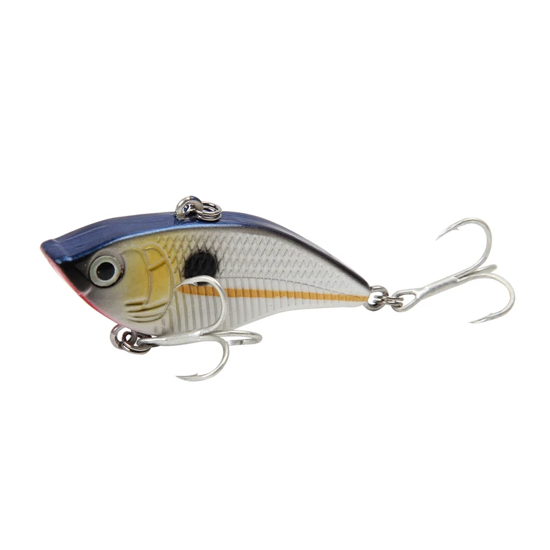 

1PCS 5cm 14.5g 6# hooks Spoon Bait Boat Fishing Jigs wobblers metal hard sequin VIB bass peche trout fishing baits pesca