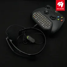 Для xbox One беспроводной Контроллер Chatpad сообщение клавиатура+ для xbox ONE S чат гарнитура наушники