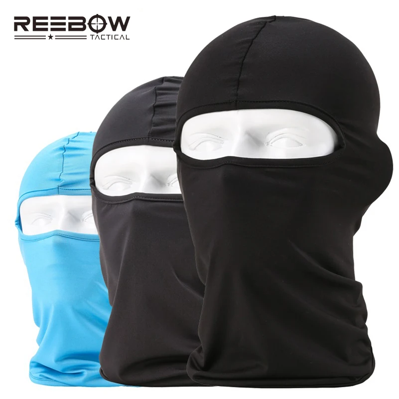 

REEBOW TACTICAL Spring Outdoor Cycling Lycra Balaclava Summer Sun UV Protection Full Face Mask Windproof Elastic Sports Headwear