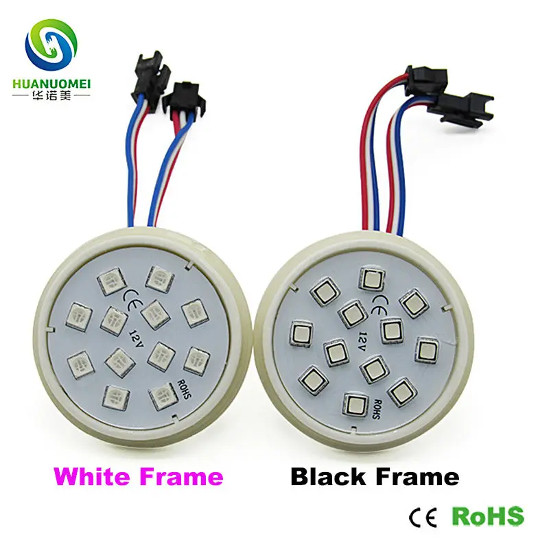12v 24v водонепроницаемый ucs1903 60 мм красный/зеленый/синий 12 светодиодов modulos led 5050 smd