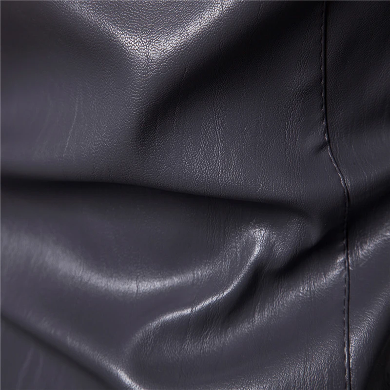 Новинка, Мужская мотоциклетная кожаная куртка с капюшоном в европейском и американском стиле, осенняя куртка с несколькими карманами, черная куртка из искусственной кожи, пальто большого размера