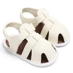 Летняя детская обувь для маленьких мальчиков, обувь для новорожденных, обувь для малышей, очень легкая мягкая подошва, Пляжная детская