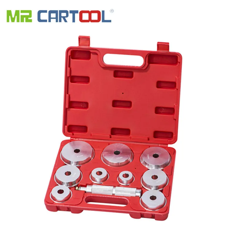 

MR CARTOOL 10Pcs Bearing and Race Installer Set Wheel Hubs Removal Kit Puller Extractor
