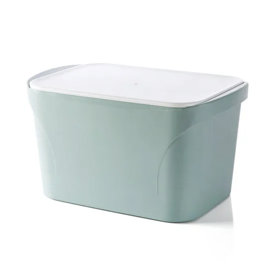 Plastic clothes storage box wardrobe finishing boxes large covered