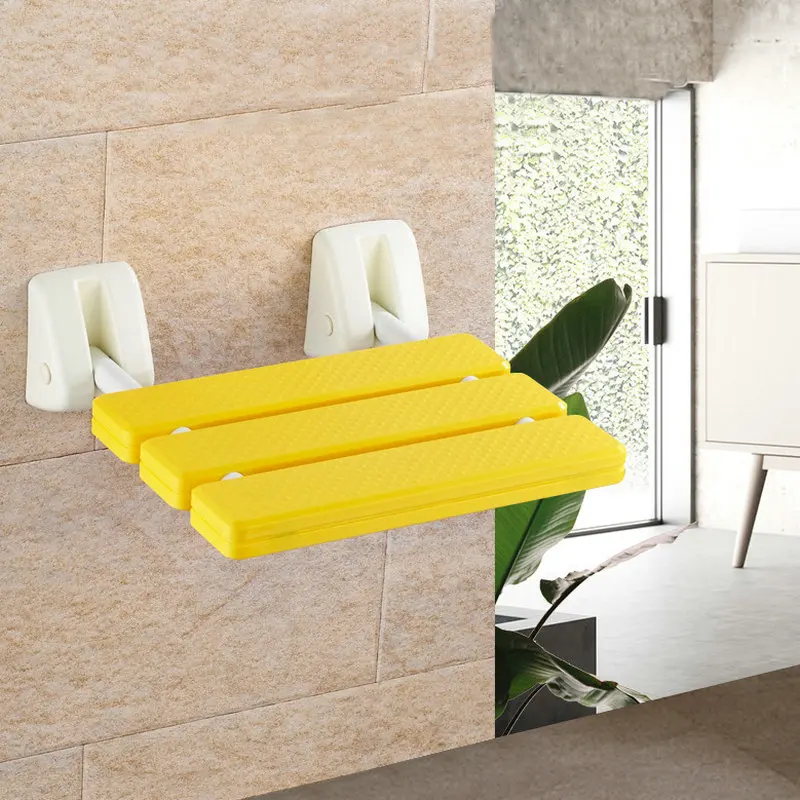 cheap Bathroom bath stool shower folding stool Chair Slip proof Bathroom Wall Chair Wall Chair Change Shoes Wall Stool Shower Seat